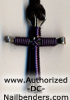 disciples cross necklace midnight blue
