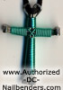 disciples cross necklace seafoam